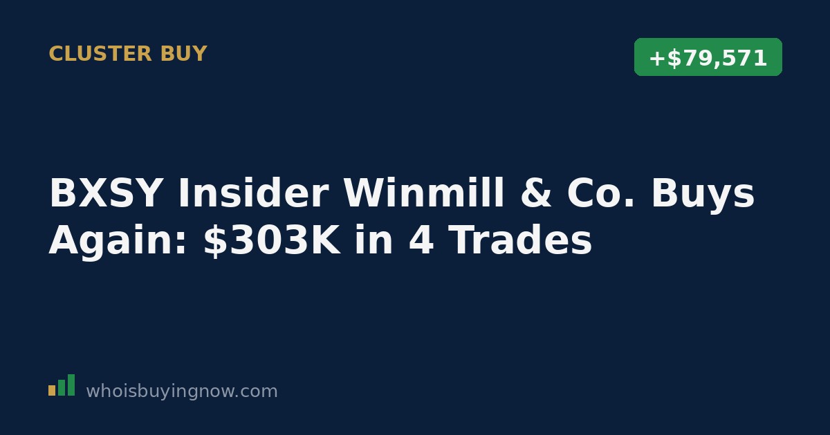 Chart showing insider stock purchases at Bexil Investment Trust (BXSY) over a one-week period in July 2026
