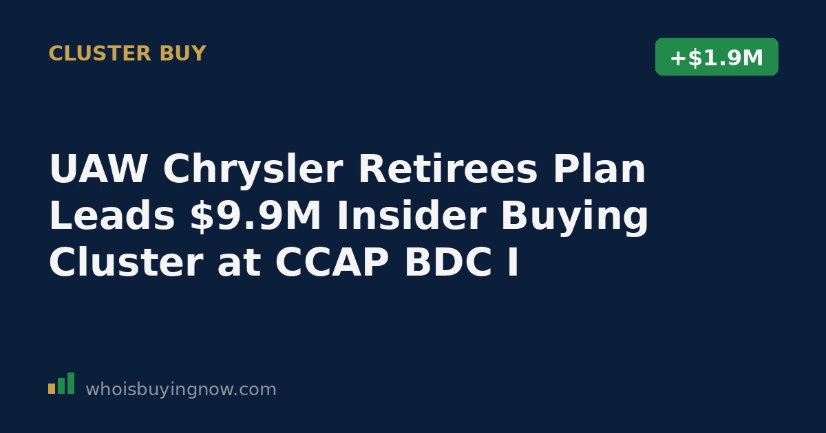 SEC Form 4 filing document showing insider stock purchase details for Commonwealth Credit Partners BDC I