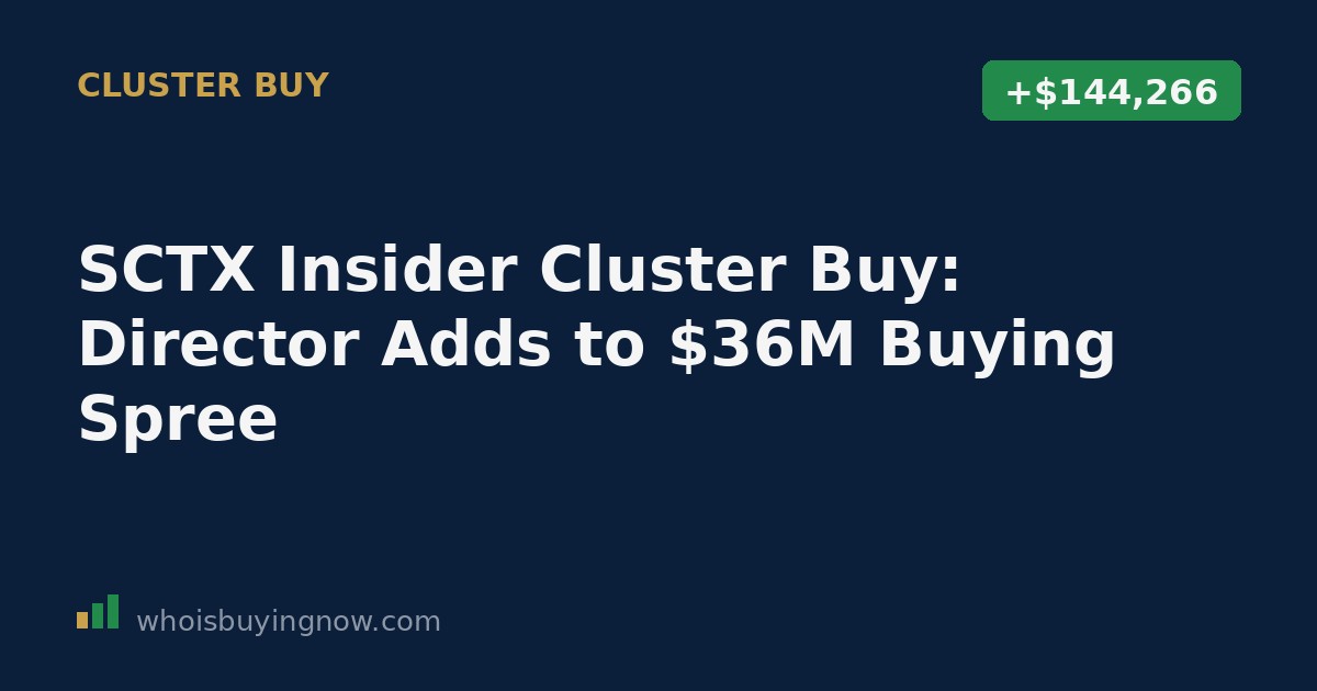Chart showing a cluster of insider stock purchases at Scribe Therapeutics between July 24 and July 28, 2026