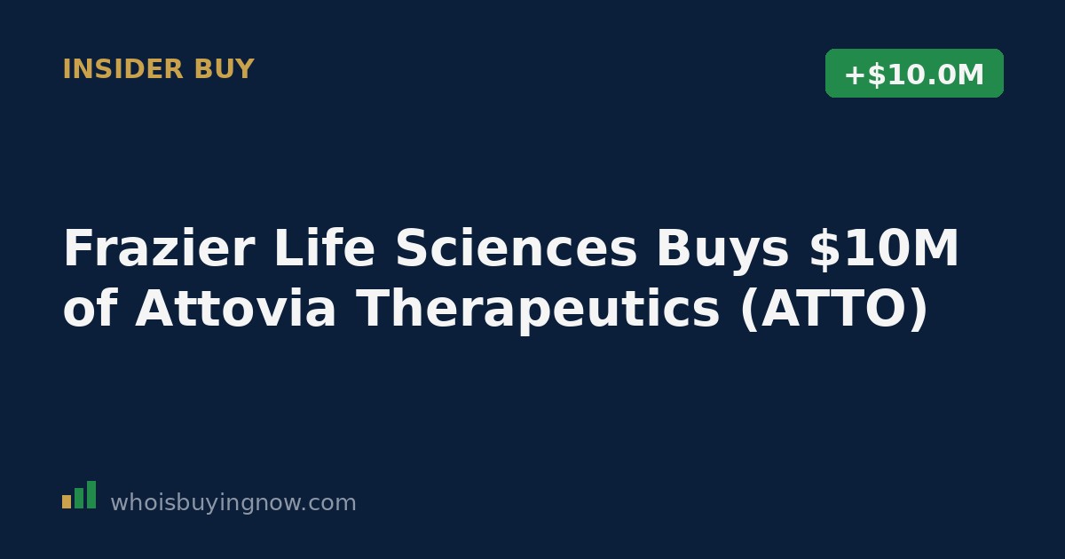 SEC Form 4 filing document showing an insider stock purchase at Attovia Therapeutics