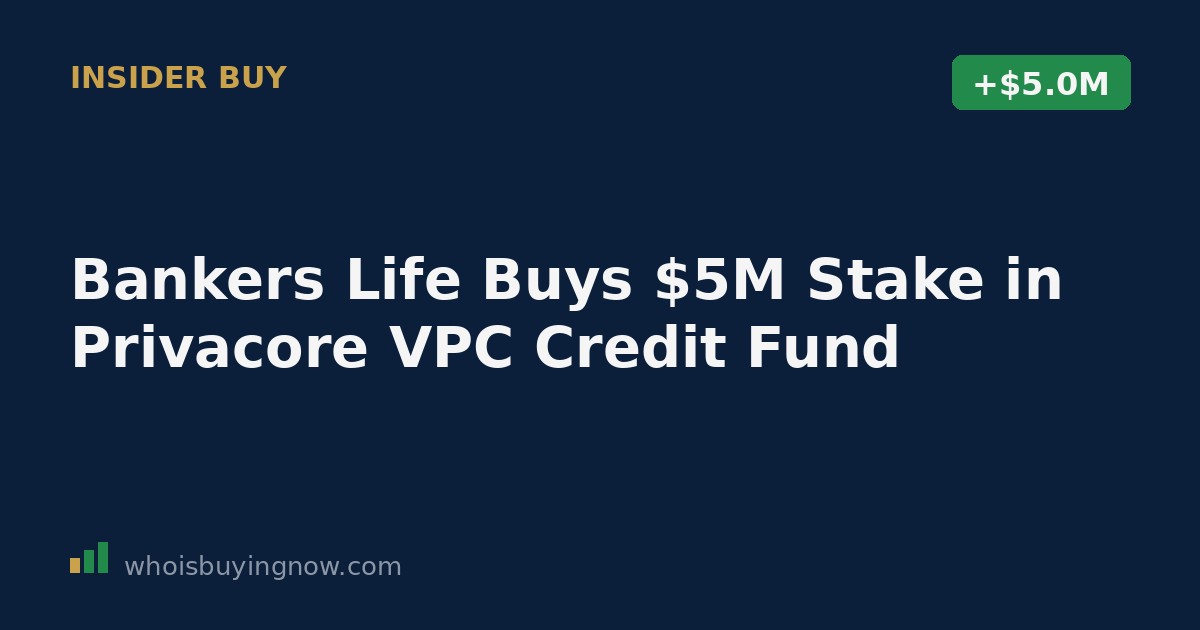 SEC Form 4 filing document showing Bankers Life & Casualty Co.'s stock purchase details