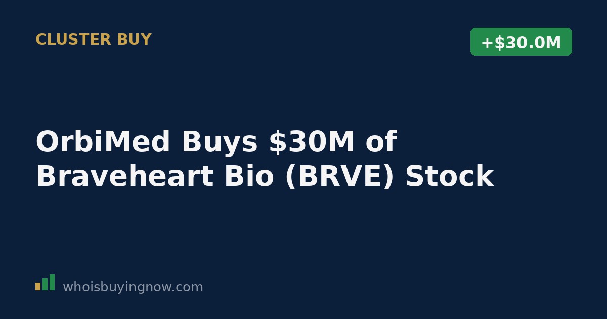 SEC Form 4 filing details showing OrbiMed Advisors LLC's purchase of Braveheart Bio (BRVE) shares