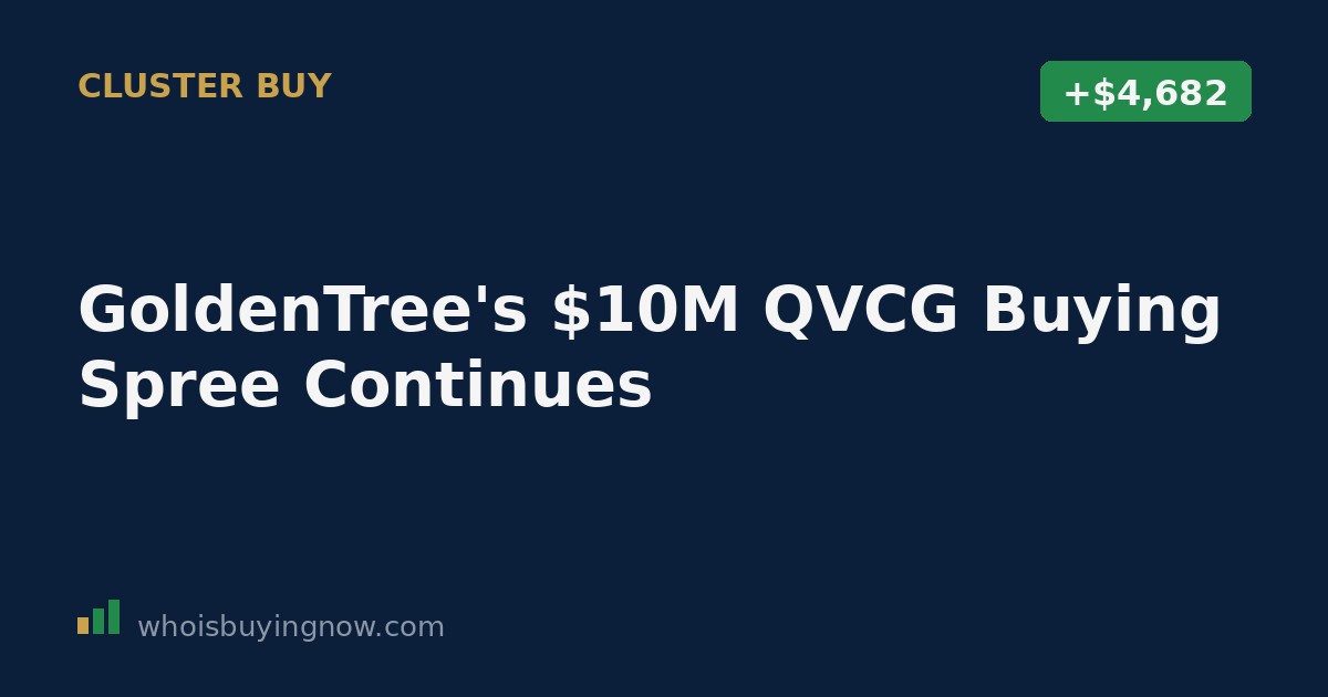 SEC Form 4 filing document showing GoldenTree Asset Management's insider purchase of QVC Group shares