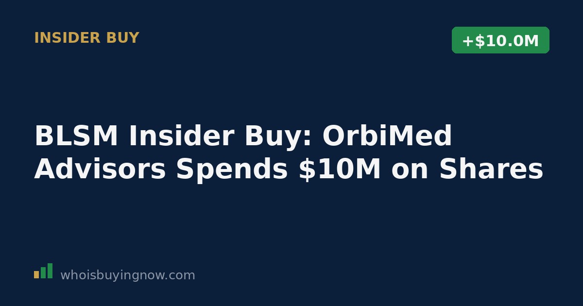 Illustration of an SEC Form 4 filing document showing an insider stock purchase by OrbiMed Advisors LLC in BlossomHill Therapeutics