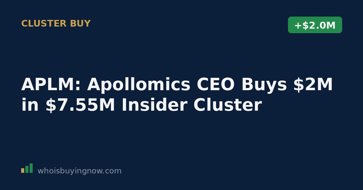 SEC Form 4 filing details showing Apollomics CEO Chen Hung-Wen's insider stock purchase