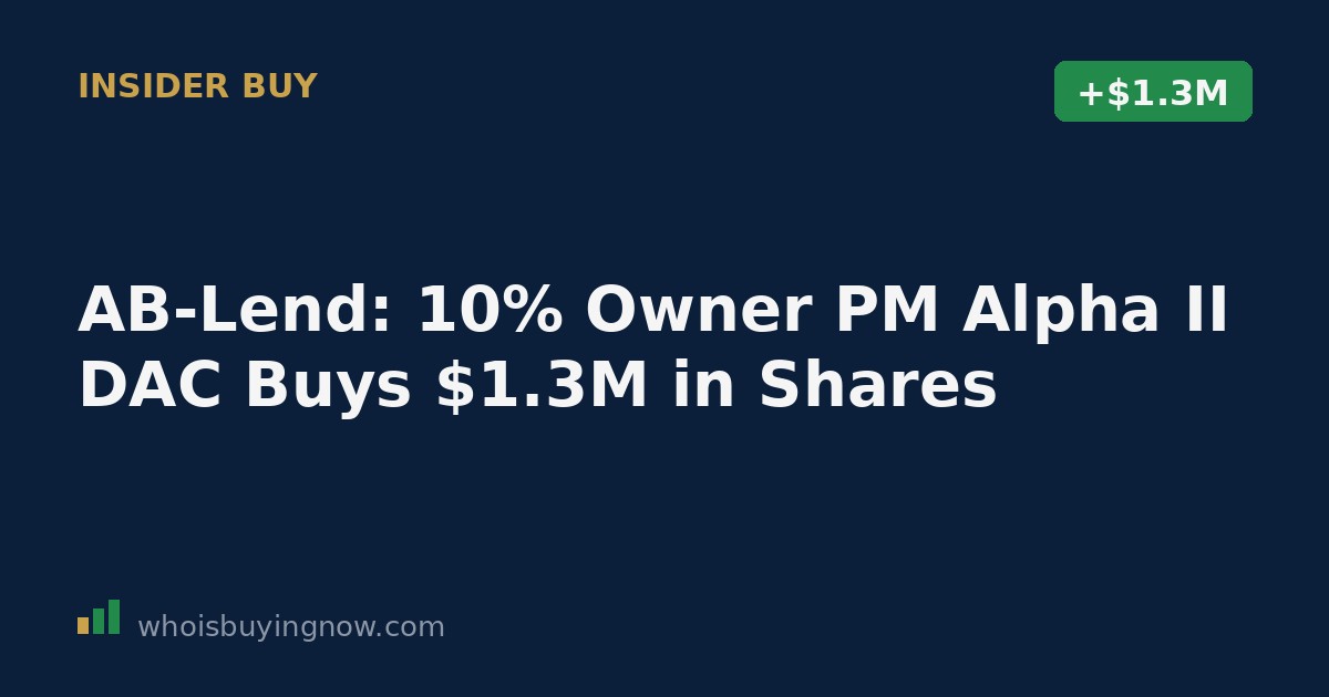 Stock ticker graphic representing AB Private Lending Fund insider share purchase disclosure