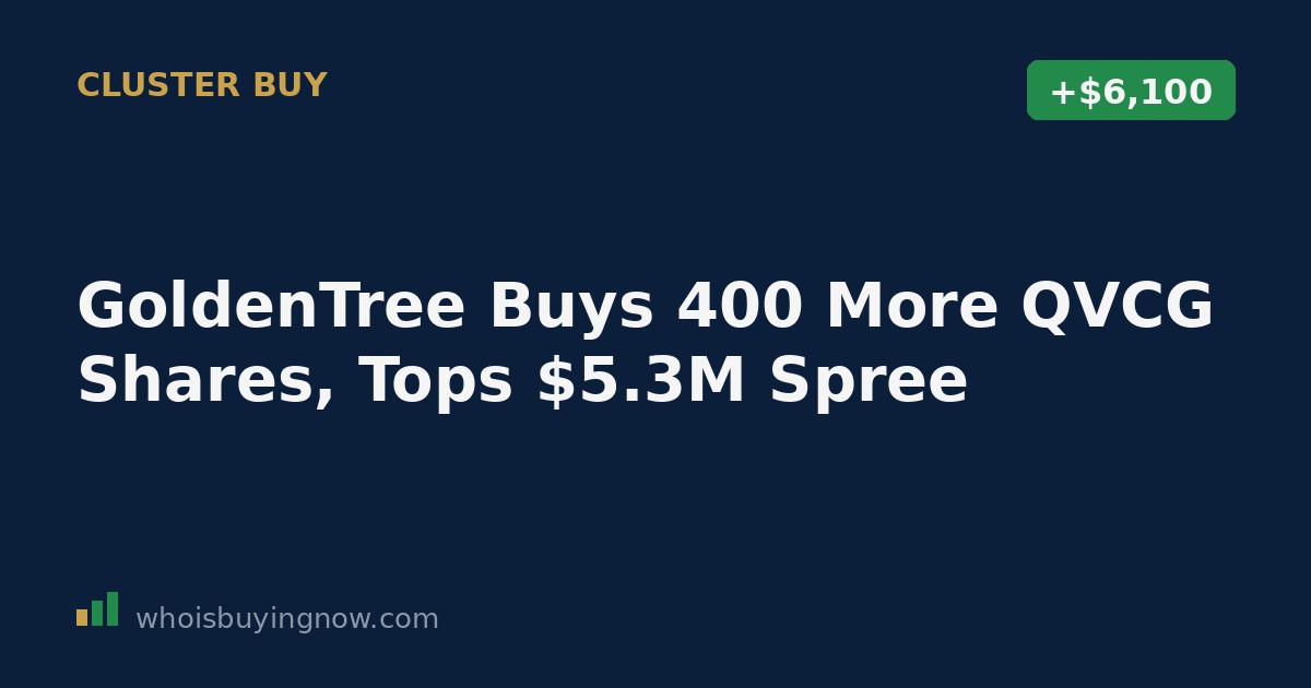 SEC Form 4 filing document showing GoldenTree Asset Management's insider purchase of QVC Group shares