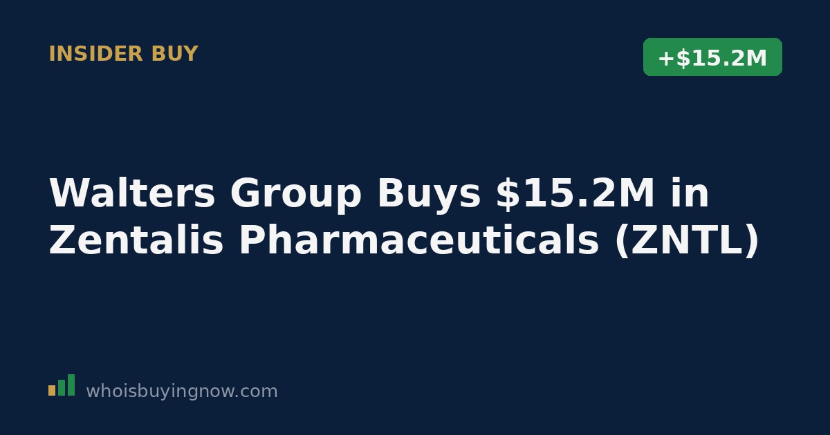SEC Form 4 filing document showing an insider stock purchase in Zentalis Pharmaceuticals