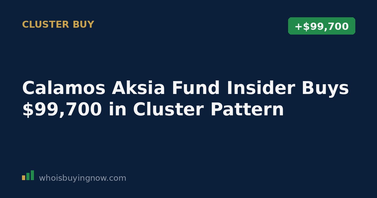 SEC Form 4 filing document showing an insider stock purchase for Calamos Aksia Hedged Strategies Fund