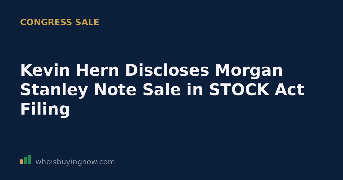Illustration of a stock market disclosure document with a Morgan Stanley financial note and a U.S. Capitol building icon