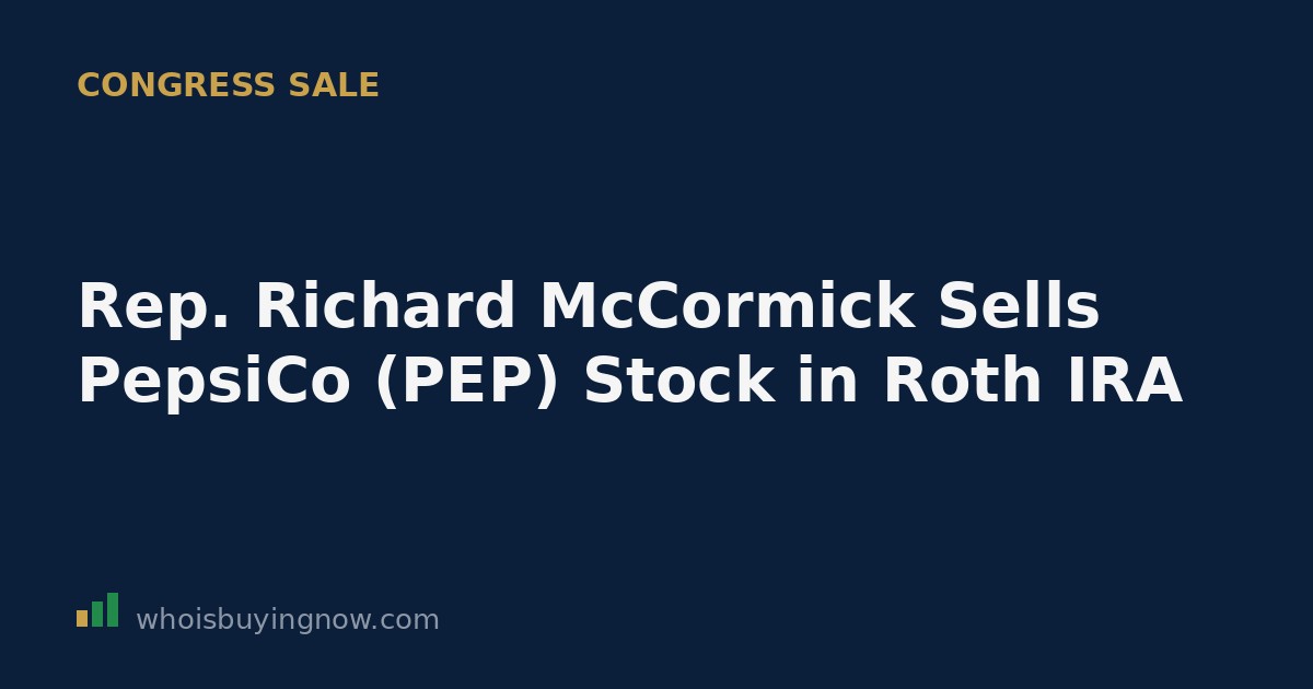 Illustration of a stock trading disclosure document referencing PepsiCo stock and a Roth IRA account