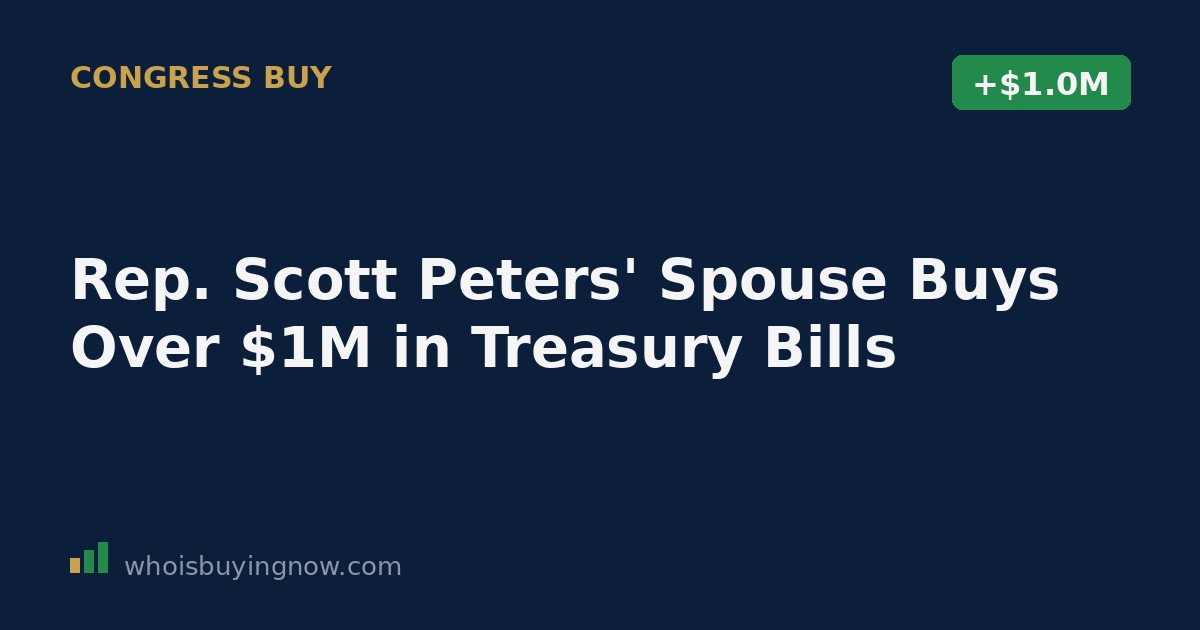 Capitol building exterior with a U.S. Treasury Bill document overlay symbolizing a congressional stock disclosure