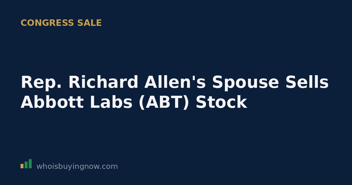 Illustration of a stock trading disclosure document referencing Abbott Laboratories (ABT) shares