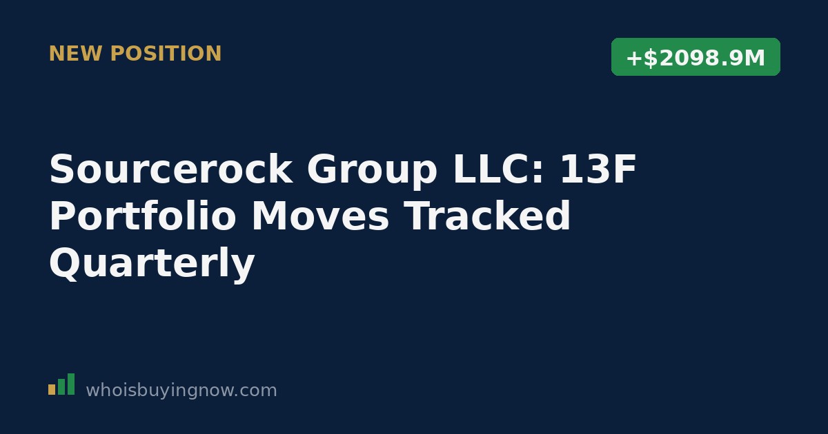 Chart tracking Sourcerock Group LLC quarterly 13F portfolio moves including energy stock positions