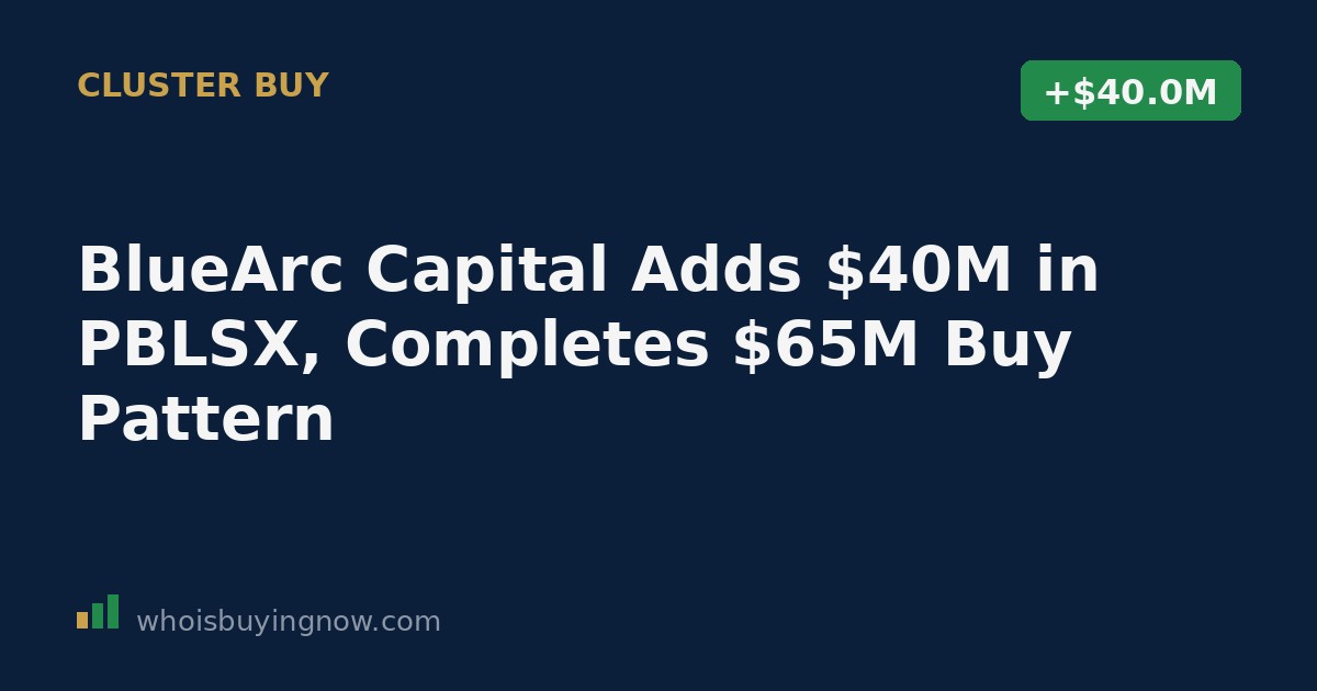 Chart showing BlueArc Capital Management's two open-market share purchases in AMG Pantheon Infrastructure Fund totaling $65 million