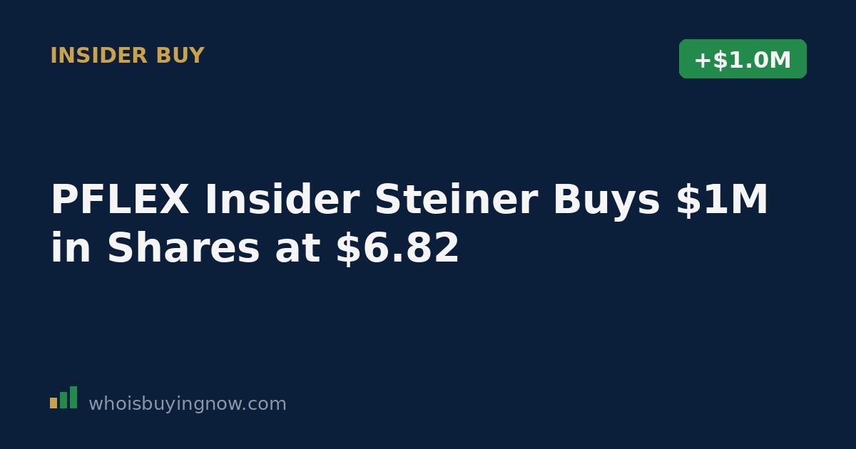 SEC Form 4 filing showing an insider stock purchase at PIMCO Flexible Credit Income Fund (PFLEX)