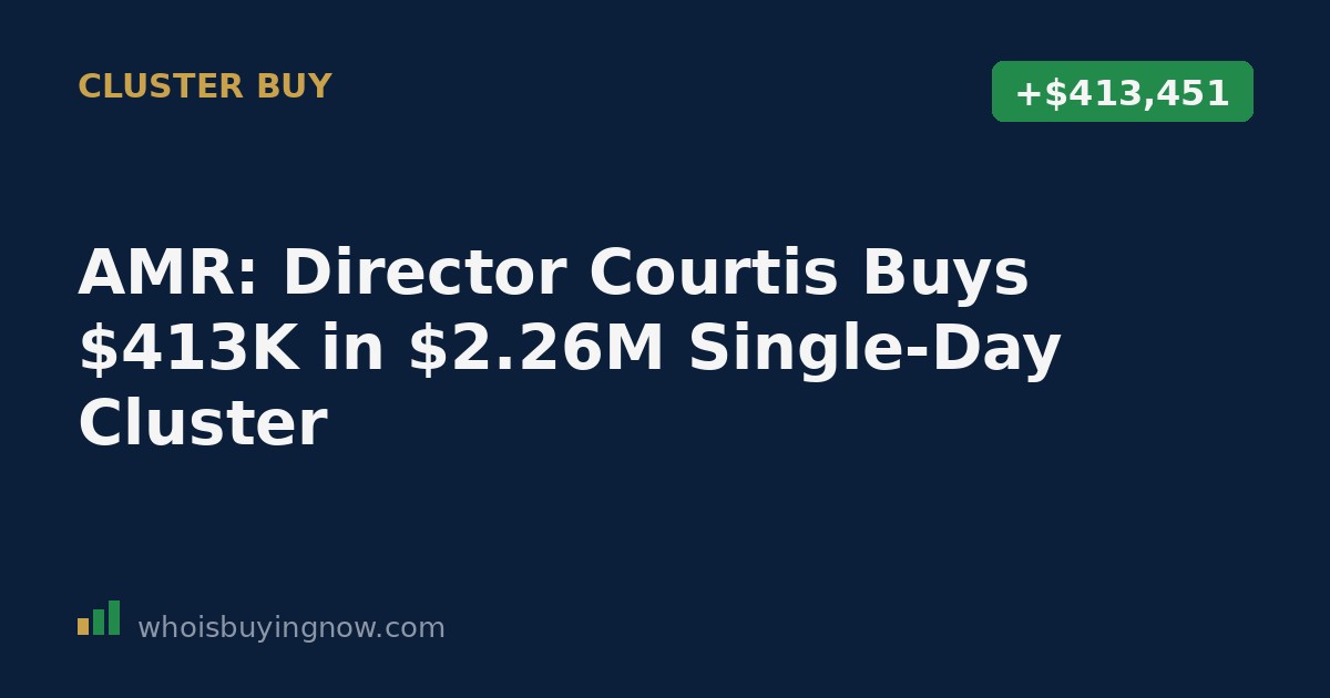 SEC Form 4 filing document showing insider stock purchase details for Alpha Metallurgical Resources director Kenneth Courtis