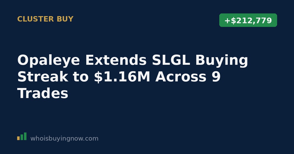 SEC Form 4 filing details showing Opaleye Management's insider stock purchases in Sol-Gel Technologies