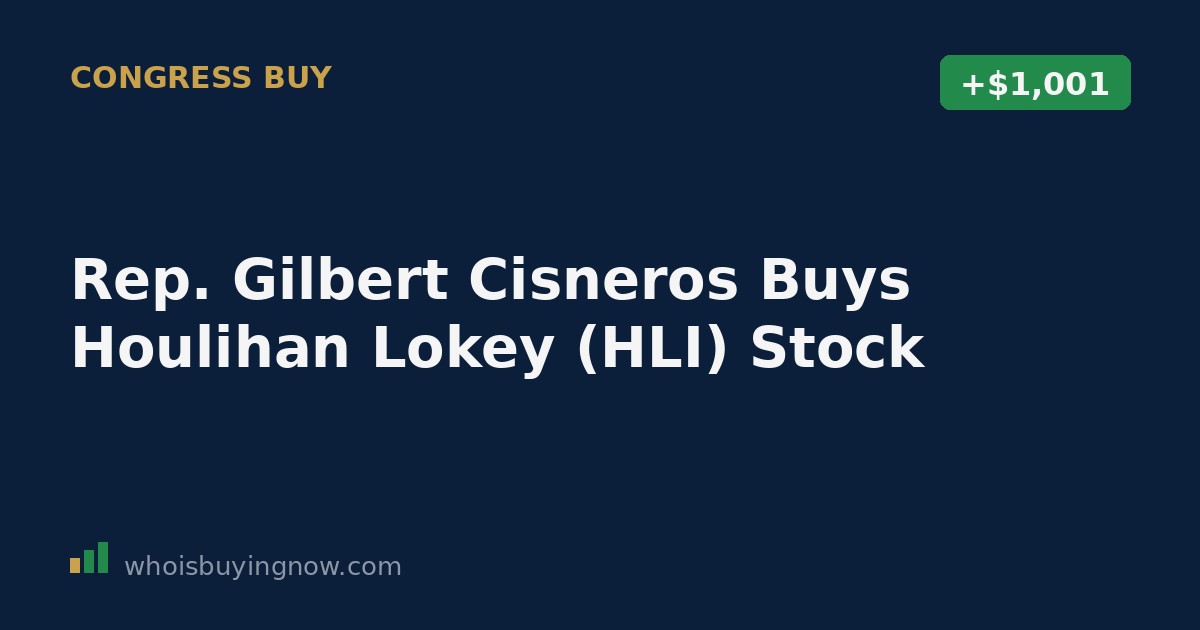 Capitol building beside a rising stock chart labeled HLI representing Houlihan Lokey shares